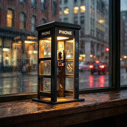 NoirBooth Glow - Vintage Phone Booth Ambient Lamp – image 9