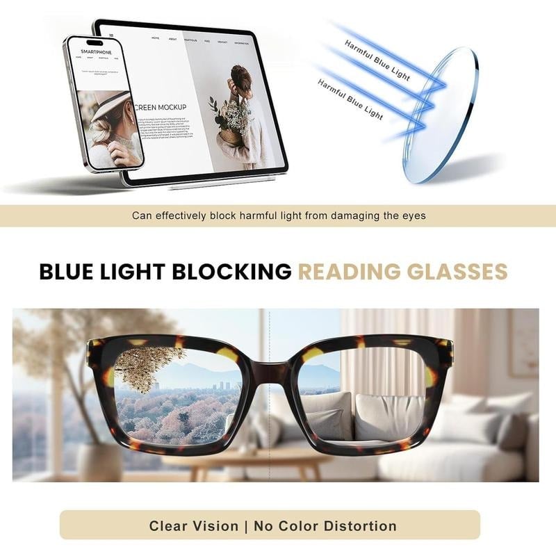 LuxeFocus – Blue Light Blocking Square Readers – image 5