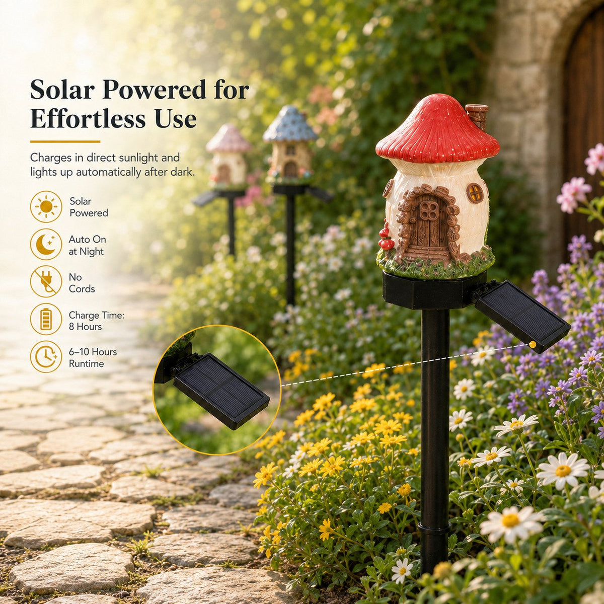 MushLumi – Solar Fairy-Tale Mushroom Cottage Light – image 15
