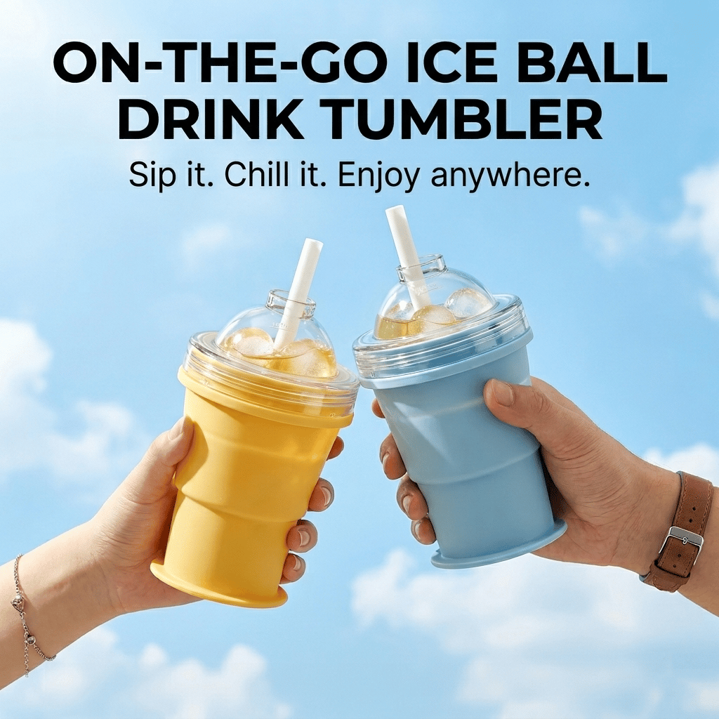 ChillCup – Foldable Silicone Ice Ball Drink Cup – image 7