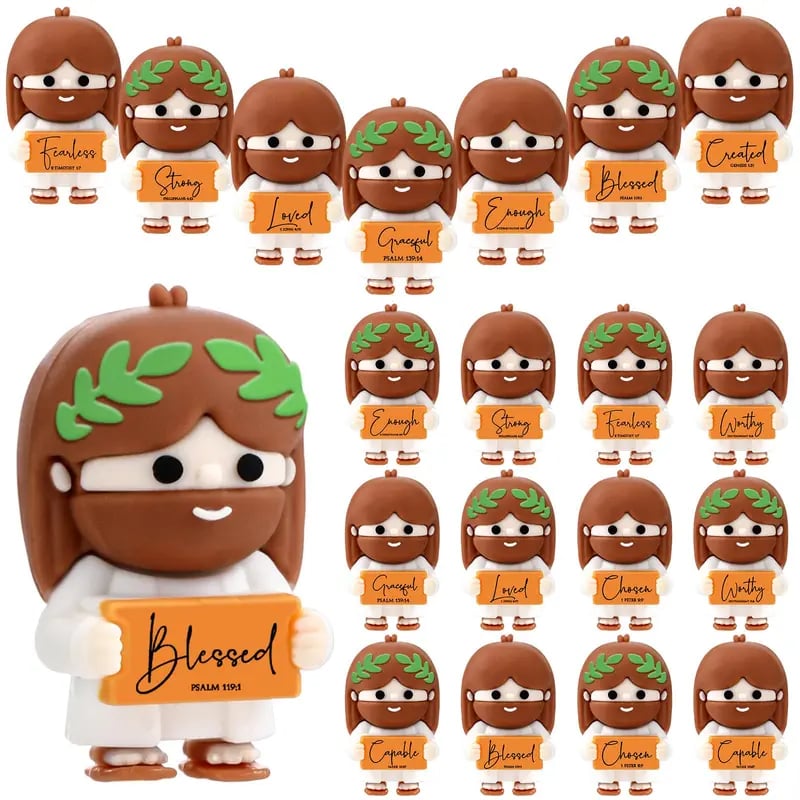 PromisePal - Mini Bible Verse Figurine – Word of Faith / ️Buy 1 Set (20 Pcs)