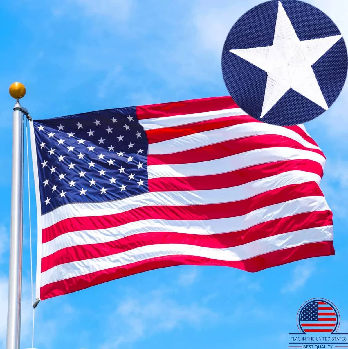 2026 Best Embroidered Stars American Flags – image 3