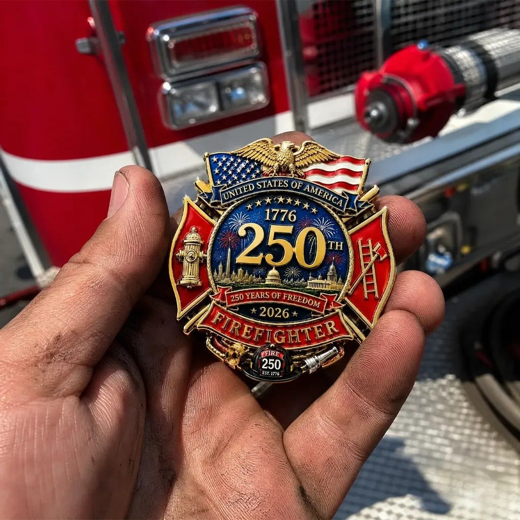 ValorShield – 250 Years Fire Service Badge – image 2