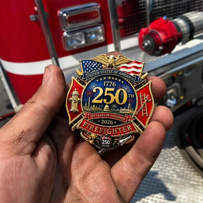 ValorShield – 250 Years Fire Service Badge – image 2
