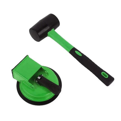 GapGrip – Floor Gap Fixer Heavy Duty Tool – Floor Gap Fixer [Green] + Hammer [Green]