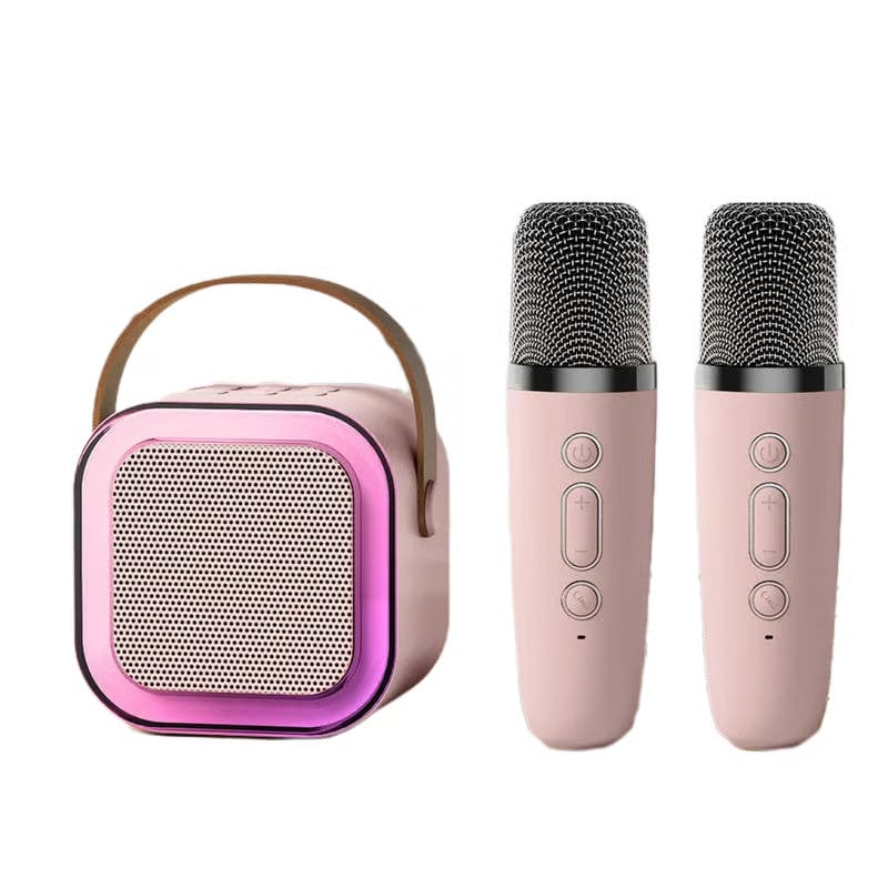 BeatVox – Mini Karaoke Speaker with Mics – Pink