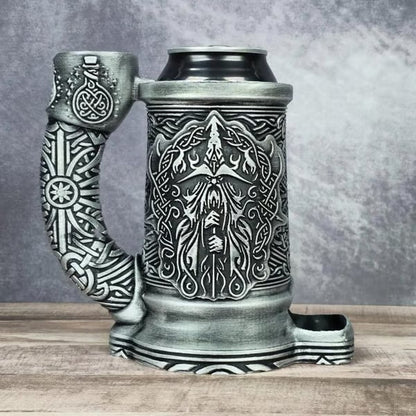 MageMug – Wizard Dice Tower Insulated Cup – Silver