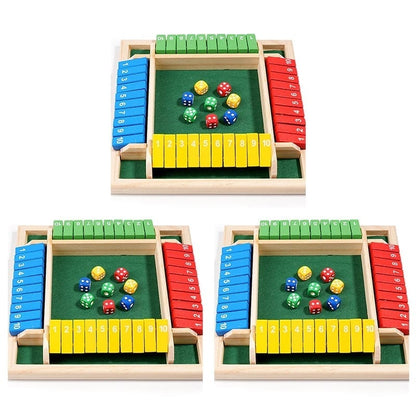 NumberLogic – Shut the Box Wooden Game – 3 SETS