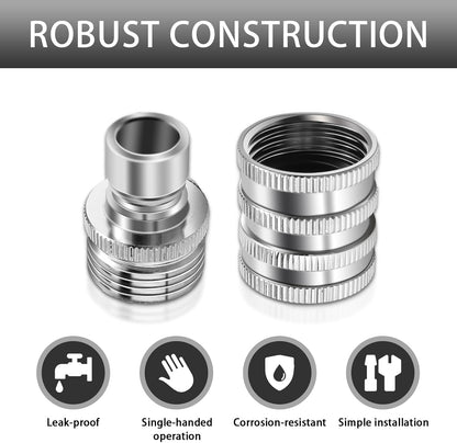 GardenPro – Stainless Steel Quick Connect Hose Set – Buy 1