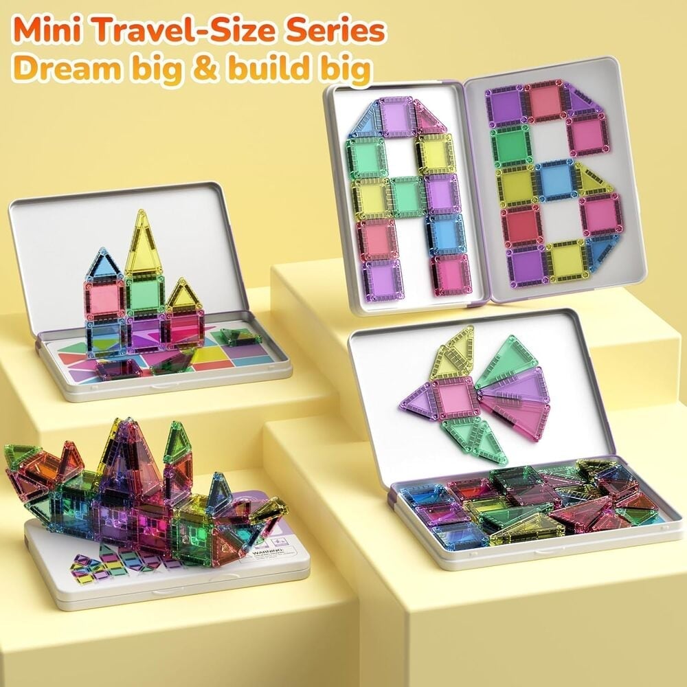MagnaBuild – Magnetic Tiles Building Blocks Set – image 6
