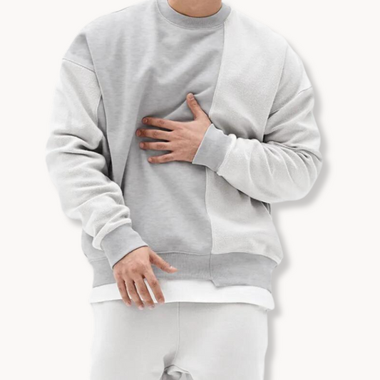 Sebastian Bourbon Stripe Boulevard Sweater – Gray / XS