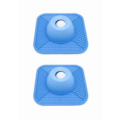 TreatMotion – 2-in-1 Lick Mat Feeding Toy – Blue*2
