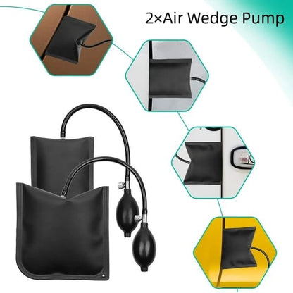 DriveCare – 12 Pcs Essential Car Tool Set – 2×Air Wedge Pump