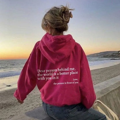 WarmWords Sweatshirt – Kindness You Can Wear – Red / S