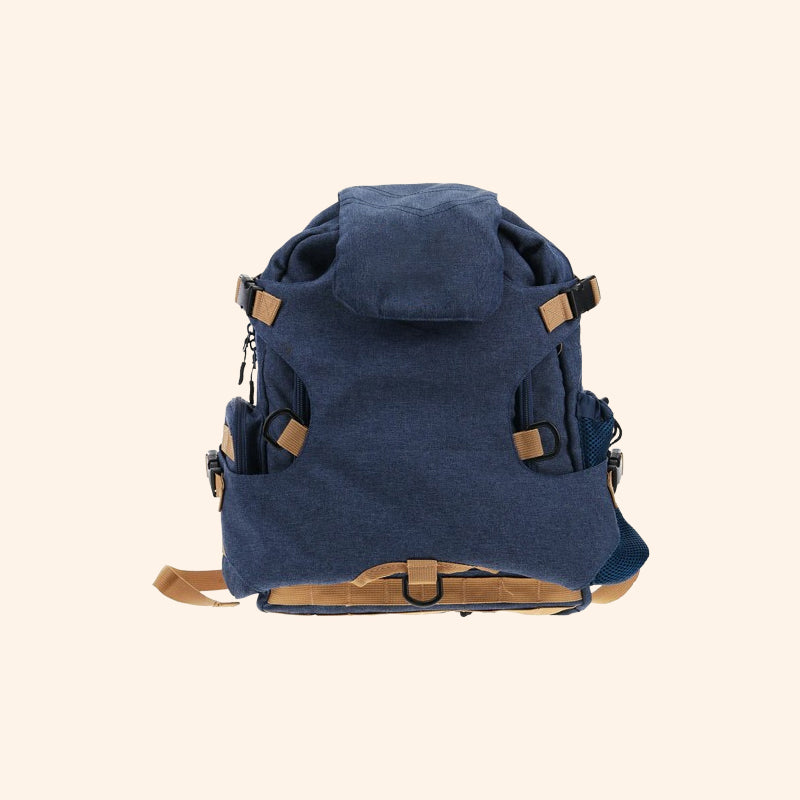 RodeoTrail – Rugged Cowboy Style Travel Backpack Bag – Denim Blue