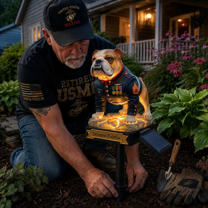 DevilDog – Semper Fidelis Solar Garden Light – image 5