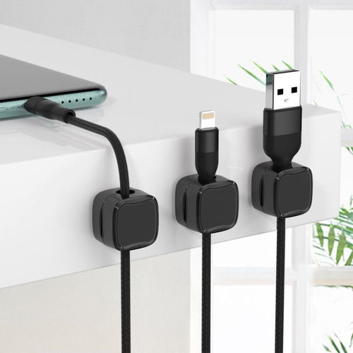 CordMate – Easy Adhesive Cable Management – BUY 3—Black（18 pcs）