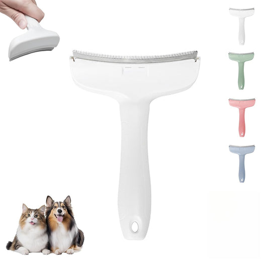 SheddyFix – V-Tooth Pet Deshedding Comb – White / S
