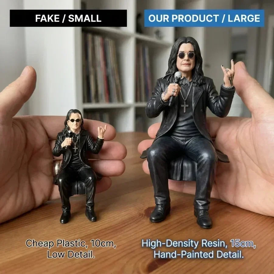 RockDash - 15cm Hand-Painted Rock Legend Dashboard Figurine – image 3