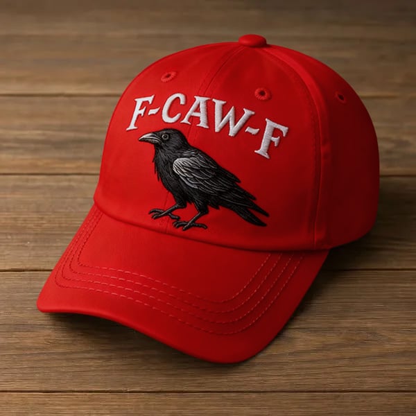 CawMode – Vintage Graphic Hat – Red