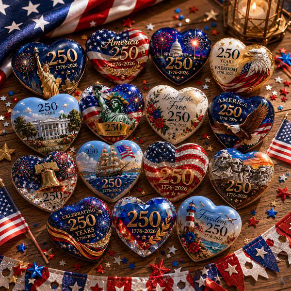 PatriotHearts – America 250th Anniversary Heart Ornament Collection – image 6