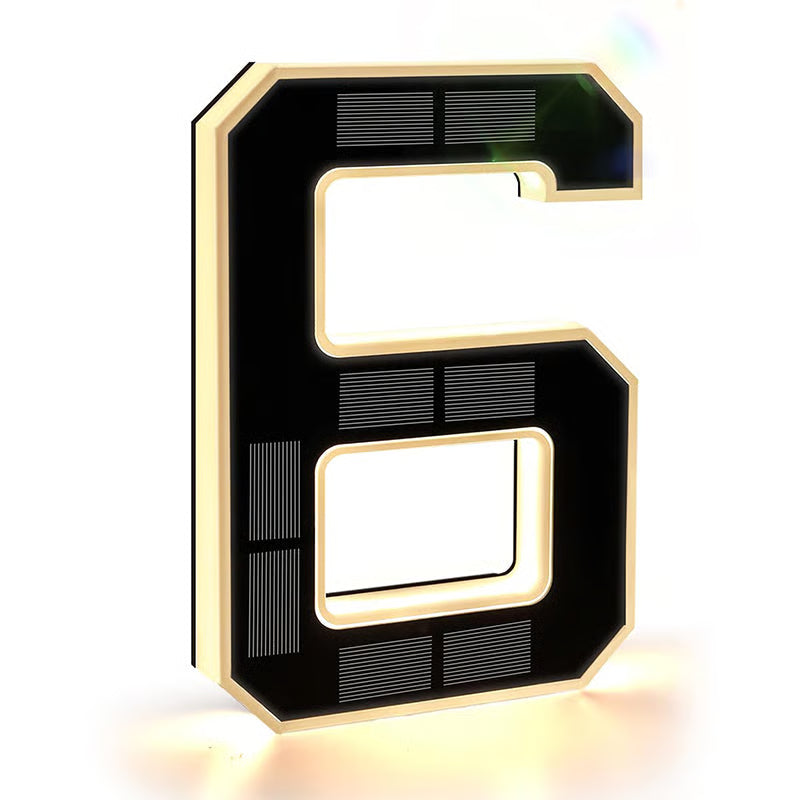 LumiSign – Solar Outdoor Address Number Light – 6