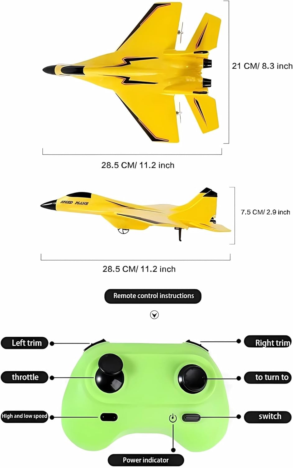 SkyRider – Remote Control Wireless Airplane Toy – image 3