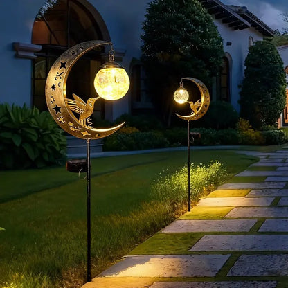 MoonFeather – Hummingbird Solar Garden Stake Light – image 6