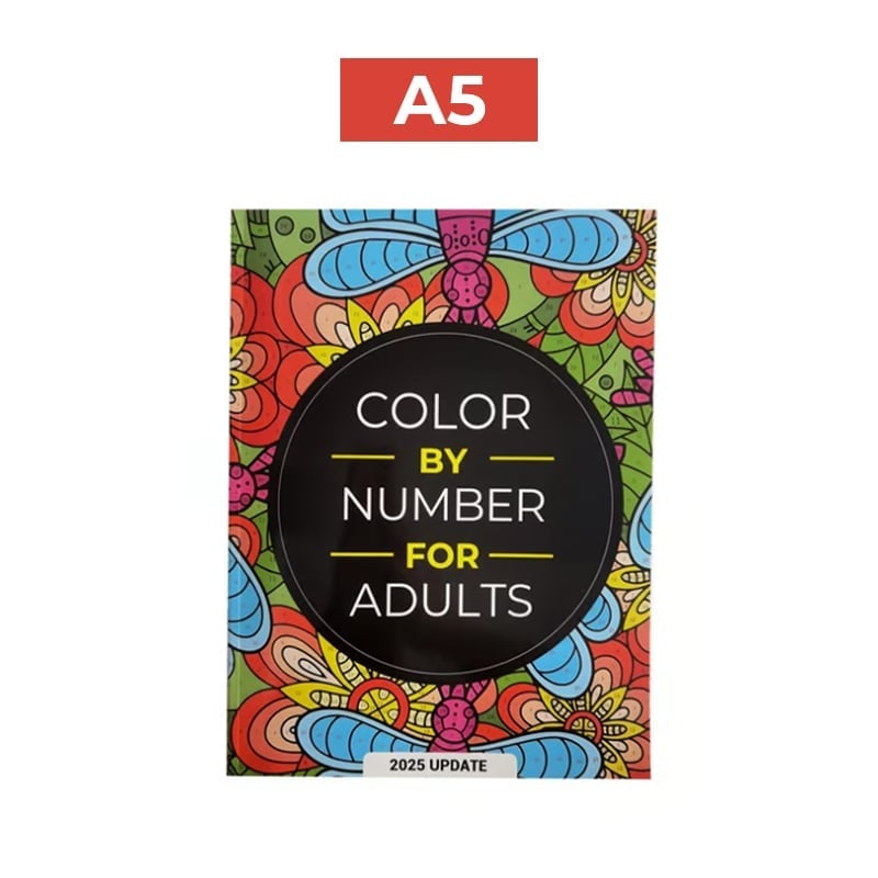 QuietCanvas – Therapeutic Coloring Book for Adults – A5: Approx. 148 × 210 mm