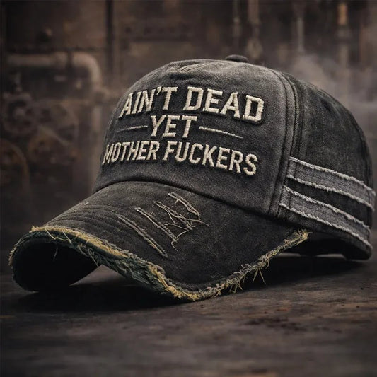 Rebel Ride - Vintage Statement Trucker Hat – Black
