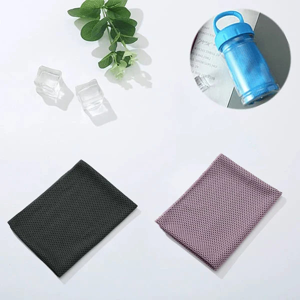 ChillWrap – Rapid Cooling Towel – Black / Pink