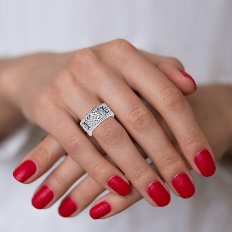 Zigzag - Sliding Ring Modern Statement Style – image 4