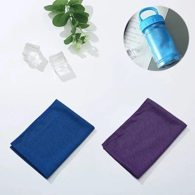 ChillWrap – Rapid Cooling Towel – Navy Blue / Purple
