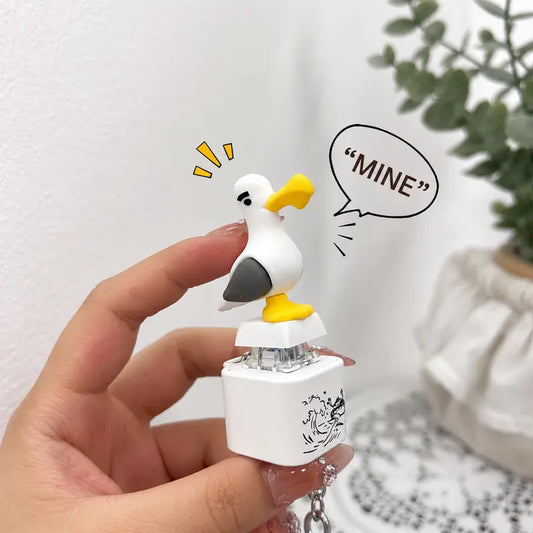 SquawkKey – Funny Seagull Button Keychain – Buy 1
