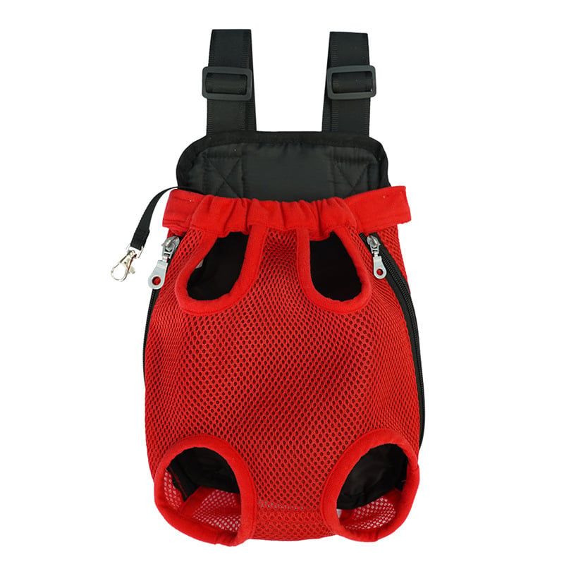 PawVoyage – Pet Travel Leg-Out Backpack – Red / S (less than 5.5 pounds)/( <2.5KG)