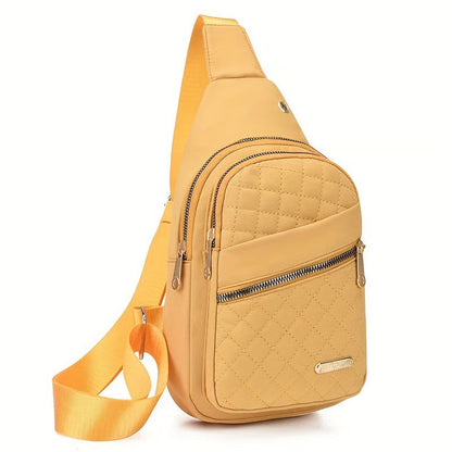 LuxeCarry – Minimalist Solid Color Crossbody Bag – Yellow