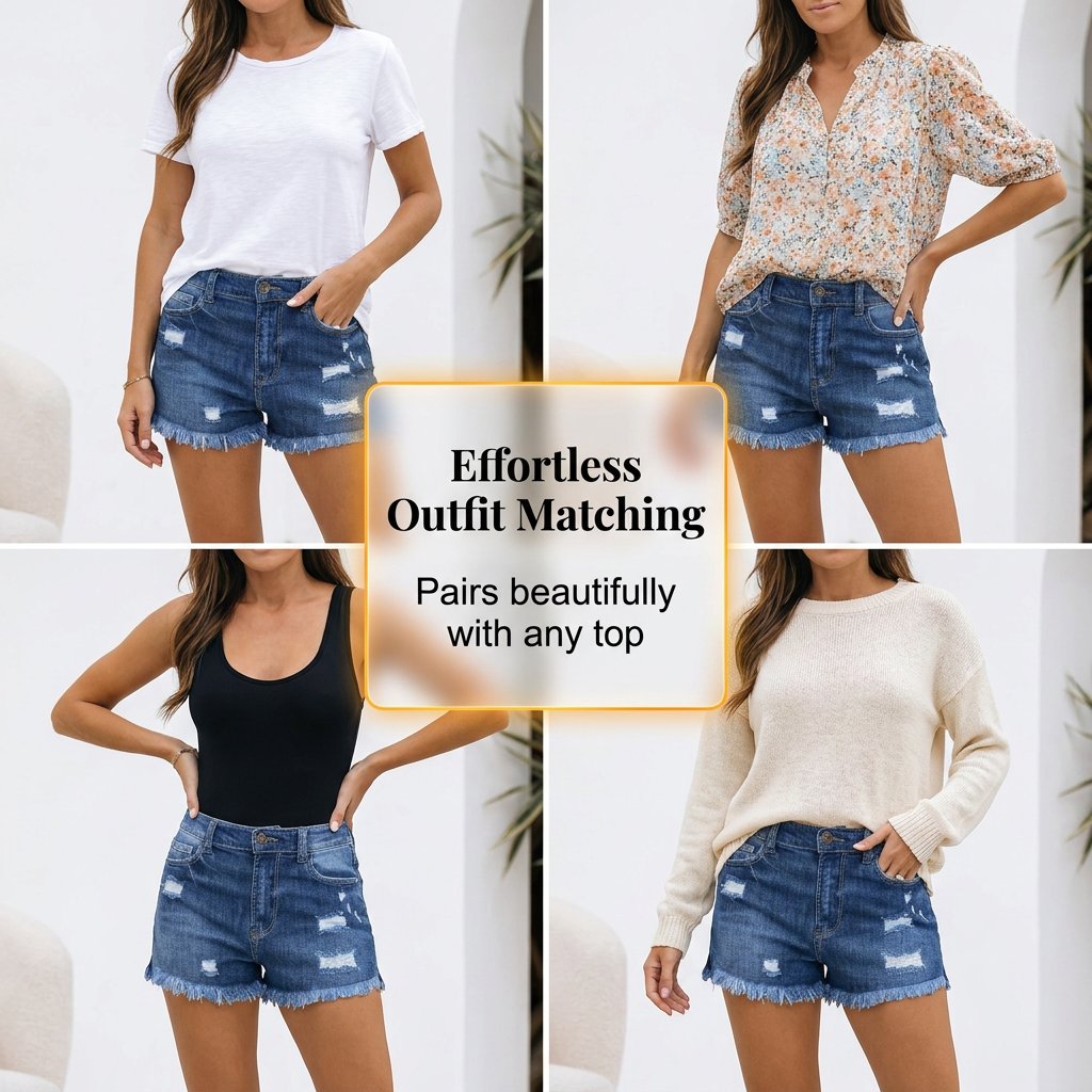 BlueBelle - Distressed Denim Shorts – image 8