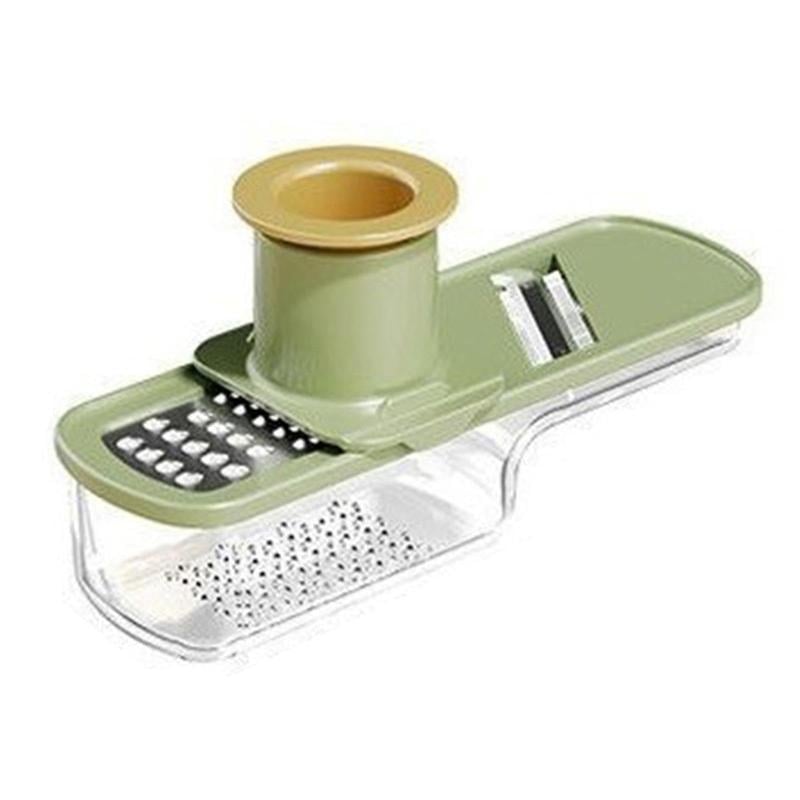 SlicePro – Multifunctional Garlic Grinder with Mandoline Slicer – Green