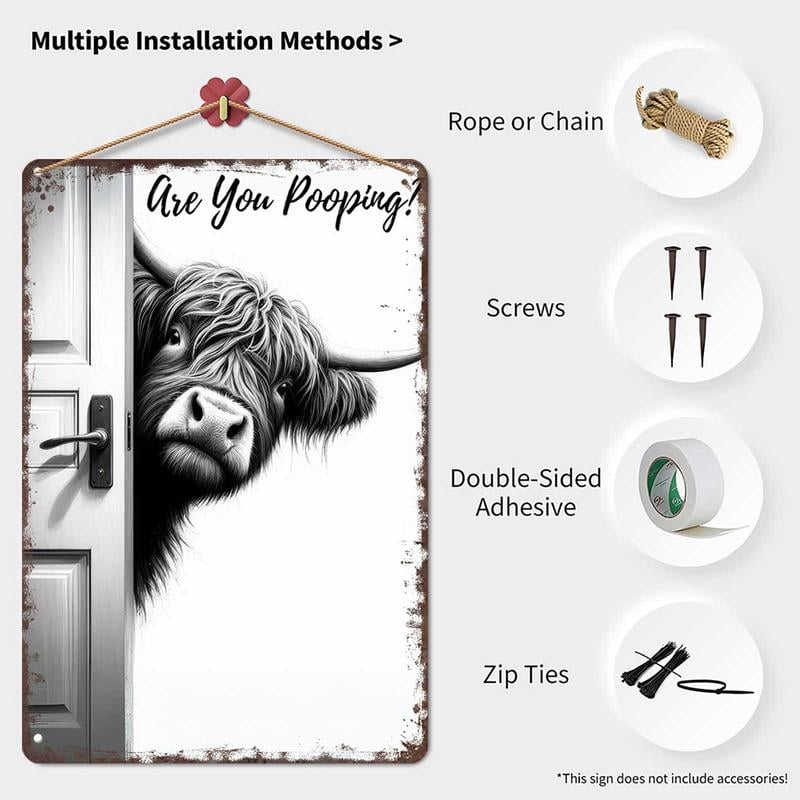 Rustic Chuckles - Quirky Highland Cow Decor – image 3