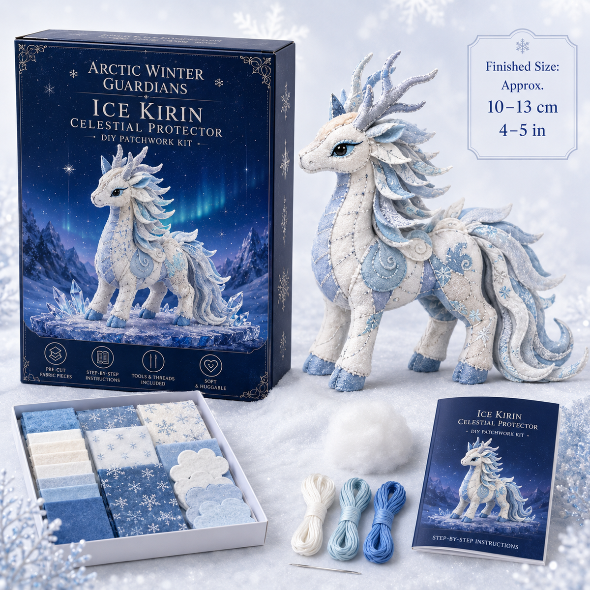 NordicStitch – Winter Fantasy DIY Kit – ️ Glacier Kirin