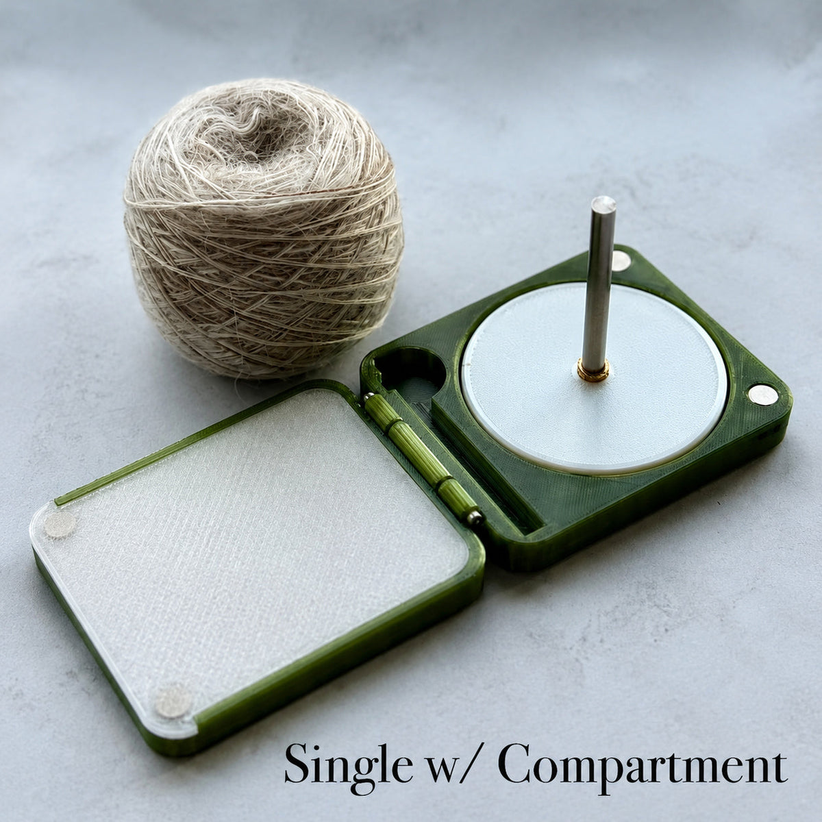 StitchCore – Crochet Hook Set for Effortless Crafting – Single with Storage / Translucent Olive