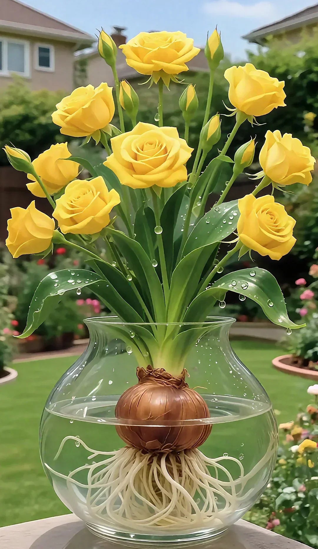 Hydroponic Roses – Bloom Without Soil! – Yellow / 6 Bulbs (Buy 4 Free 2)