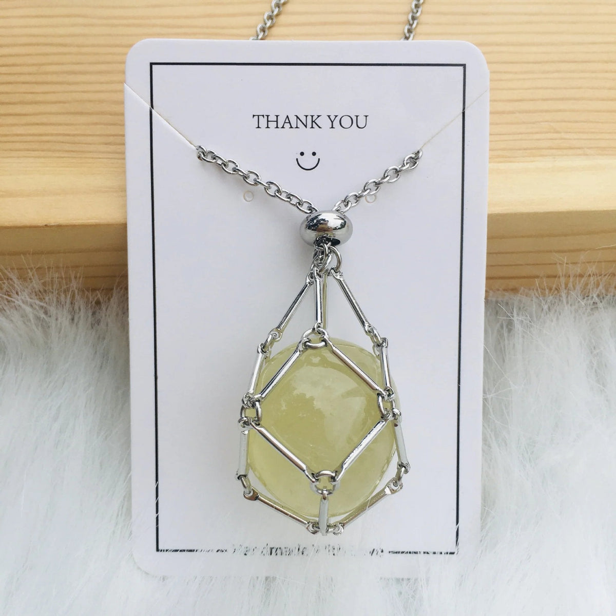SoulBound - Natural Healing Crystal Necklace – Citrine / Silver
