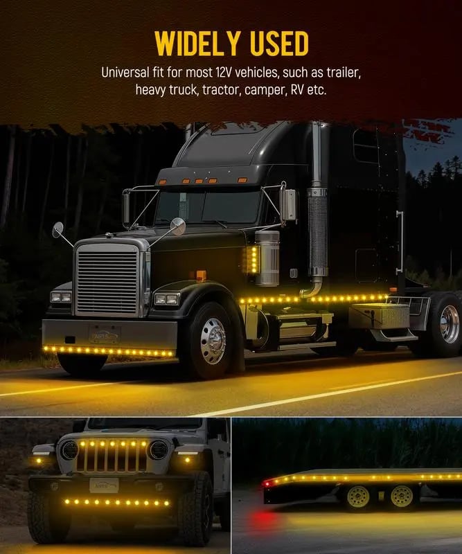 LumaSignal – 3rd Gen Amber Watermelon Side Marker Lamp – image 2