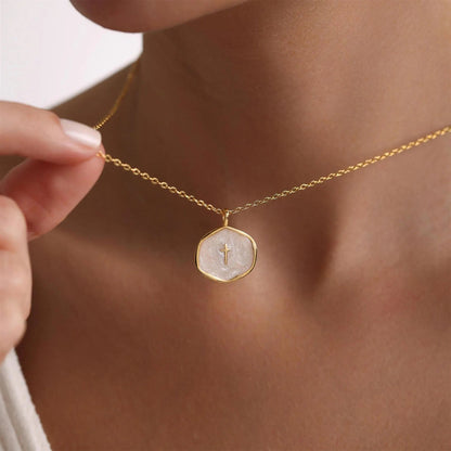 LuminaCross - Elegant Gold-Tone Faith Necklace – image 3