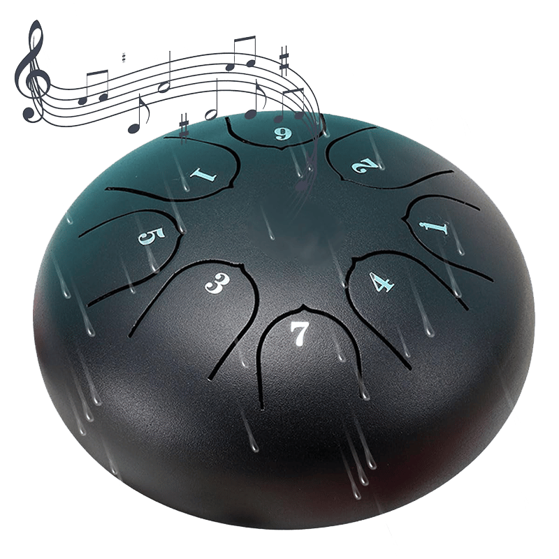 NatureBeat – Outdoor Steel Rain Drum with Finger Picks – image 2