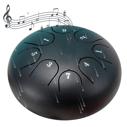 NatureBeat – Outdoor Steel Rain Drum with Finger Picks – image 2