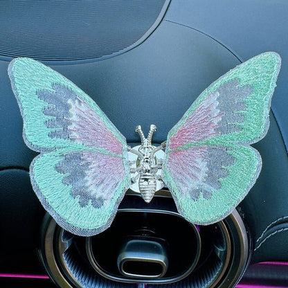 AromaFlutter – Butterfly Car Perfume Clip – Green