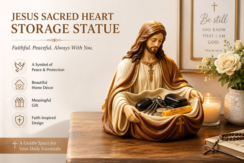 FaithKeeper – Handcrafted Jesus Storage Bowl – image 8