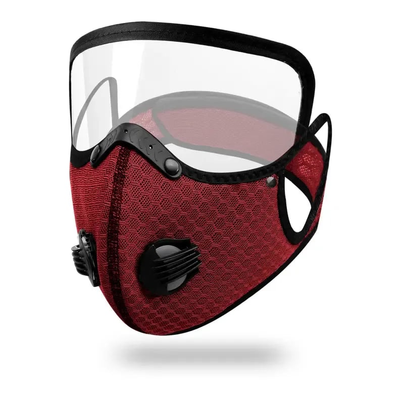 AirGuard – Reusable Carbon Filter Dust Mask – Wine Red